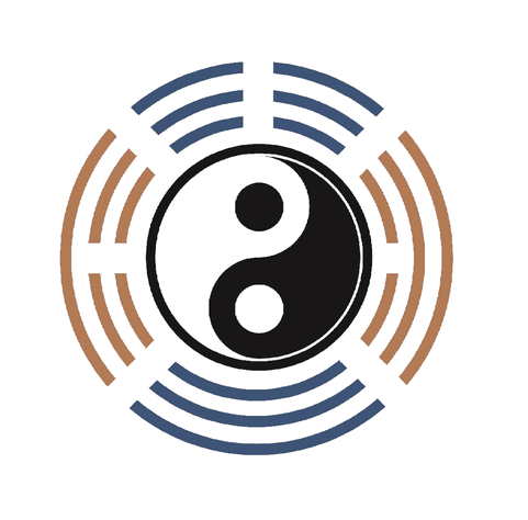 Logo der Naturheilpraxis Rick Putzer in Witten mit Symbolen der chinesischen Kultur.